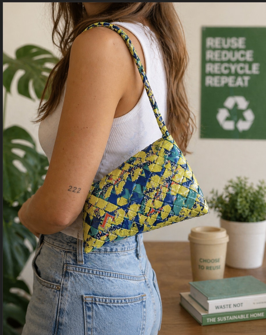 Handmade Upcycled Mentos Wrapper Y2k Women's Shoulder Bag Bratz Dolls Streetwear